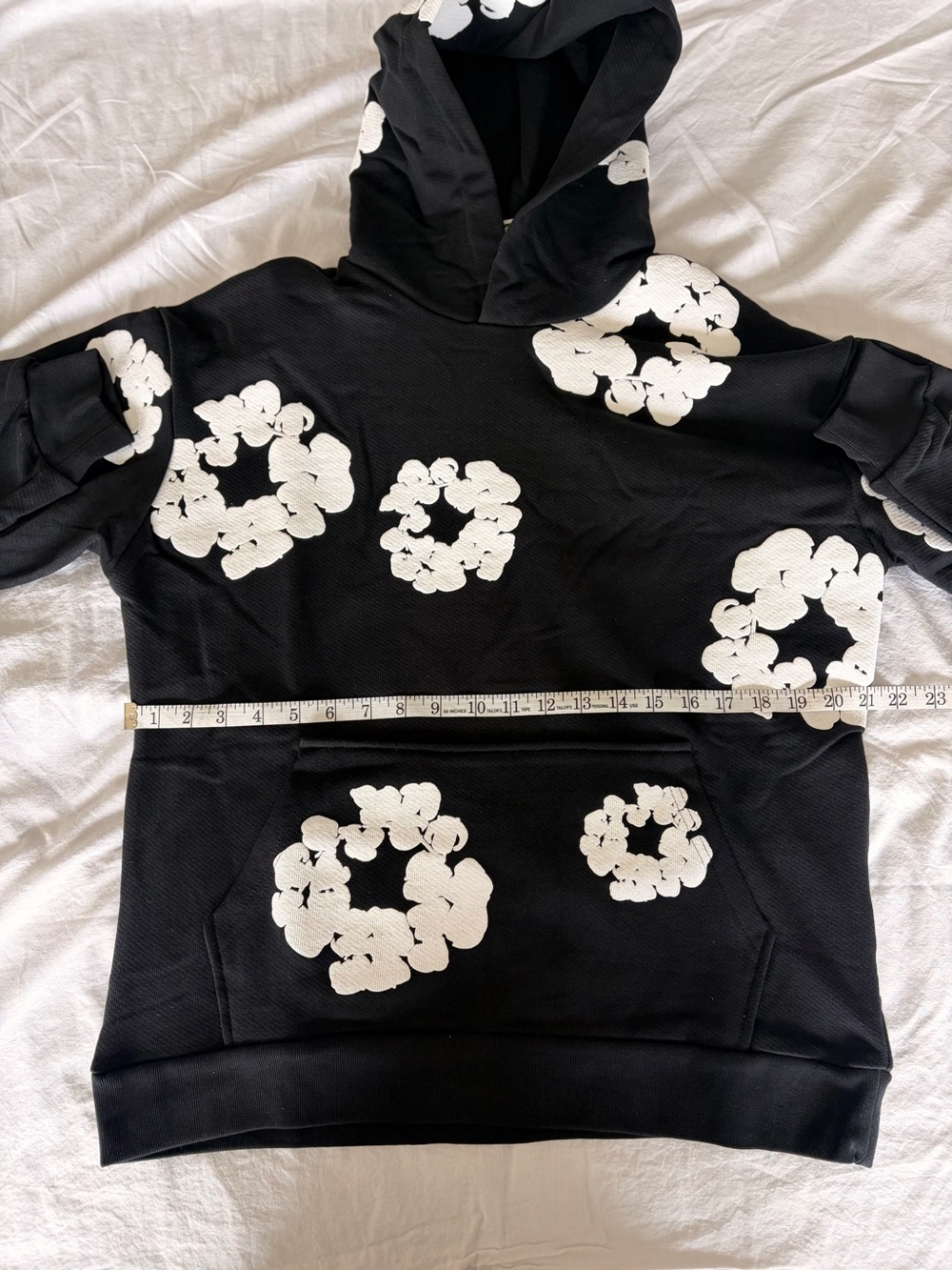Black Floral Graphic Hoodie - Men's Black Denim Tears - Picture 3 of 7